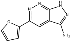 1H-Pyrazolo[3,4-c]pyridazin-3-amine,5-(2-furanyl)-(9CI) Structure