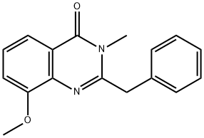 4(3)-Quinazolone,  2-benzyl-8-methoxy-3-methyl-  (3CI) 구조식 이미지