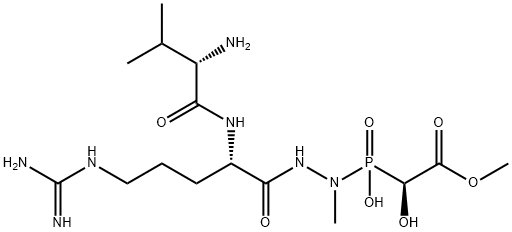 Nα-L-Valyl-L-arginine 2-[hydroxy(1-hydroxy-2-methoxy-2-oxoethyl)phosphinyl]-2-methyl hydrazide Structure