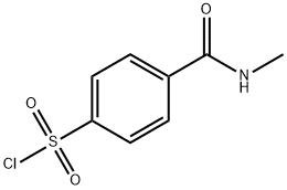 4-[(methylamino)carbonyl]benzenesulfonyl chloride(SALTDATA: FREE) 구조식 이미지