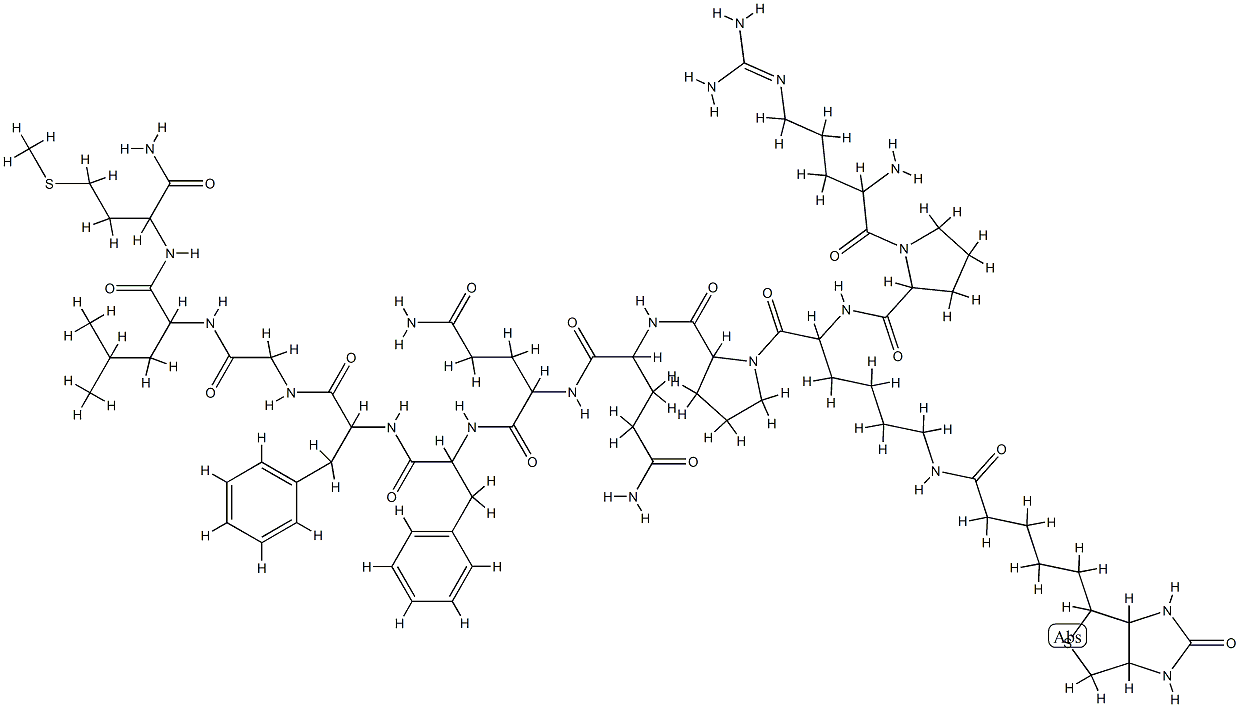 substance P, epsilon-biotinyl-Lys(3)- Structure