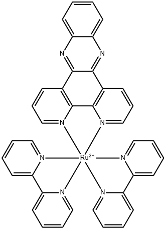 bis(2,2'-bipyridyl)(dipyrido(3,2-alpha-2',3'-c)phenazine)ruthenium (II) Structure