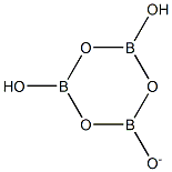 붕산염(B3O63-),이수소(9CI) 구조식 이미지