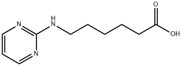 6-(피리미딘-2-일아미노)헥산산 구조식 이미지