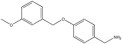 {4-[(3-methoxyphenyl)methoxy]phenyl}methanamine Structure