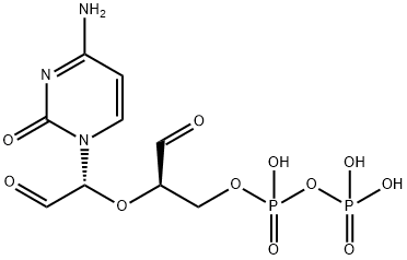시티딘5'-디포스페이트2',3'-디알데히드 구조식 이미지