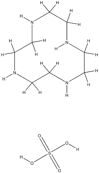 1,4,7,10-Tetraazacyclododecane, sulfate (1:1) 구조식 이미지