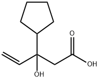 3-사이클로펜틸-3-하이드록시펜트-4-엔산 구조식 이미지