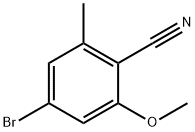 4-bromo-2-methoxy-6-methylbenzonitrile Structure