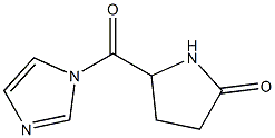 1H-Imidazole,1-[(5-oxo-2-pyrrolidinyl)carbonyl]-(9CI) 구조식 이미지