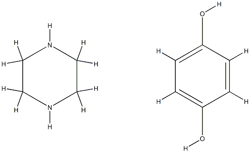 hydroquinone, compound with piperazine (1:1) 구조식 이미지