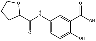 2-hydroxy-5-[(tetrahydrofuran-2-ylcarbonyl)amino]benzoic acid Structure