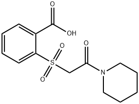 2-{[2-oxo-2-(piperidin-1-yl)ethane]sulfonyl}benzoic acid 구조식 이미지