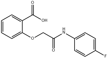 2-{[(4-fluorophenyl)carbamoyl]methoxy}benzoic acid Structure