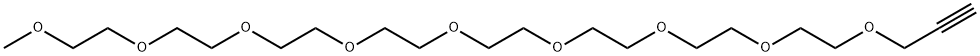 mPEG8-Alkyne Structure