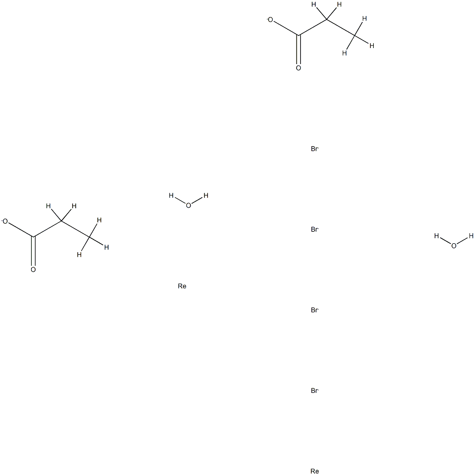 bis(mu-propionato)diaquatetrabromodirhenium (III) Structure