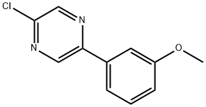 2-Chloro-5-(3-methoxy-phenyl)-pyrazine 구조식 이미지