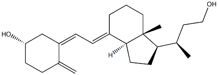 24,25,26,27-tetranor-23-hydroxyvitamin D3 Structure