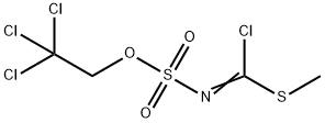 N-(2,2,2-Trichloroethoxysulfonyl)carbonchlorothioic  acid  S  methyl  ester 구조식 이미지