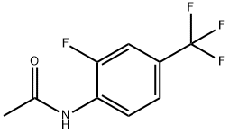 N-(2-플루오로-4-(트리플루오로메틸)페닐)아세트아미드 구조식 이미지