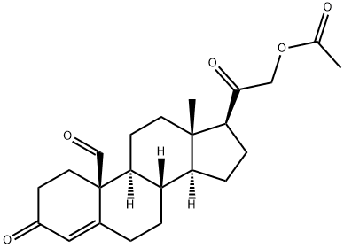 19-oxo-11-deoxycorticosterone acetate Structure