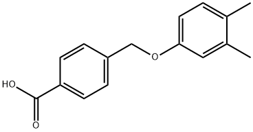 4-(3,4-dimethylphenoxymethyl)benzoic acid Structure