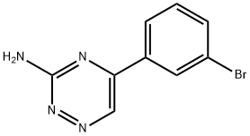 5-(3-bromophenyl)-1,2,4-triazin-3-amine 구조식 이미지