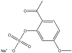 sodium paeonol sulfate Structure