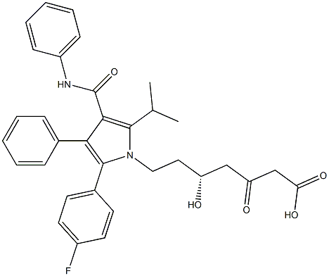 3-옥소아토르바스타틴 구조식 이미지