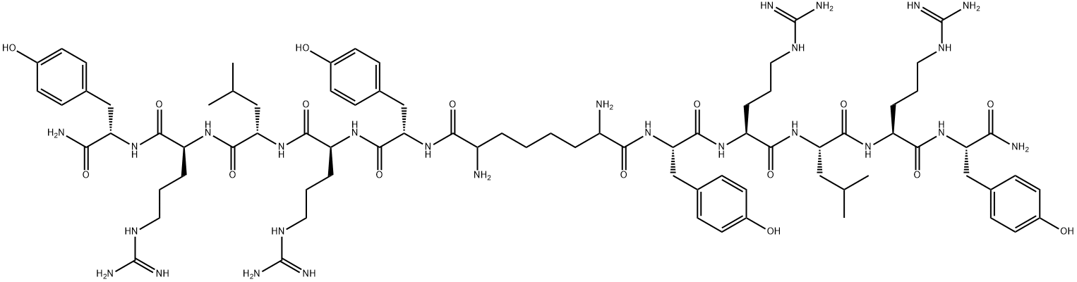 DL-2,7-Diaminosuberoyl-((Tyr32,Leu34)-Neuropeptide Y (32-36))2 Structure