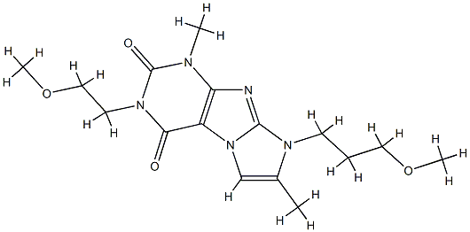 2-(2-methoxyethyl)-6-(3-methoxypropyl)-4,7-dimethylpurino[7,8-a]imidazole-1,3-dione Structure