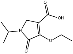 1H-Pyrrole-3-carboxylicacid,4-ethoxy-2,5-dihydro-1-(1-methylethyl)-5-oxo-(9CI) 구조식 이미지