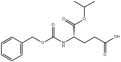 L-글루타민산,N-[(페닐메톡시)카르보닐]-,1-1-메틸에틸)에스테르 구조식 이미지