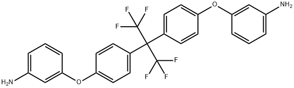 2,2′-BIS[4-(3-AMINOPHENOXY)페닐]헥사플루오로프로판 구조식 이미지