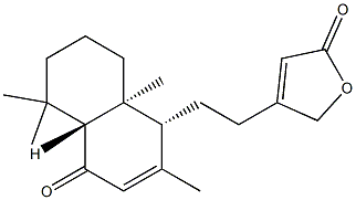 4-[2-[(1R)-1,4,4aβ,5,6,7,8,8a-Octahydro-2,5,5,8aα-tetramethyl-4-oxonaphthalen-1α-yl]ethyl]-2(5H)-furanone 구조식 이미지