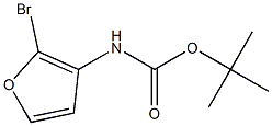 tert-butyl 2-bromofuran-3-ylcarbamate Structure