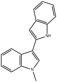 N'-Methyl-2,3'-bi-indolyl 구조식 이미지