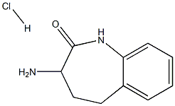 2H-1-Benzazepin-2-one, 3-aMino-1,3,4,5-tetrahydro-, (Hydrochloride) (1:1) 구조식 이미지