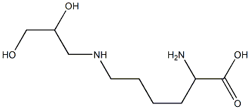 N(6)-(2,3-dihydroxypropyl)lysine Structure