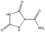 1,2,4-Triazolidine-1-carboxamide,3,5-dioxo-(7CI) 구조식 이미지