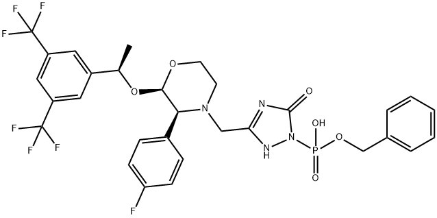 Fosaprepitant Benzyl Ester  Structure