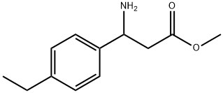 methyl 3-amino-3-(4-ethylphenyl)propanoate Structure
