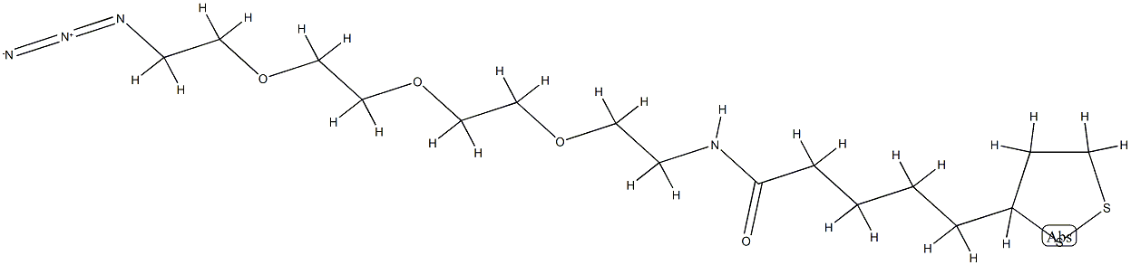 Lipoamido-PEG3-Azide Structure