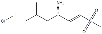 Methyl (E)-(3S)-3-amino-5-methylhex-1-enyl sulfone hydrochloride Structure