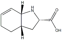 1H-Indole-2-carboxylicacid,2,3,3a,4,5,7a-hexahydro-,[2S-(2-alpha-,3a-bta-,7a-bta-)]-(9CI) Structure