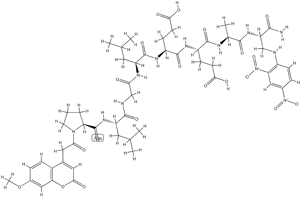 Mca-Pro-Leu-Gly-Leu-Glu-Glu-Ala-Dap(Dnp)-NH2 구조식 이미지