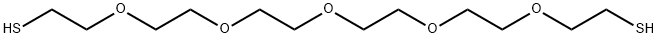 Hexa(ethylene glycol) dithiol
		
	 Structure