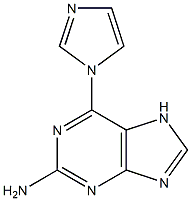 1H-Purin-2-amine,6-(1H-imidazol-1-yl)-(9CI) 구조식 이미지