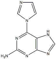 1H-Purin-2-amine,6-(1H-imidazol-1-yl)-(9CI) Structure