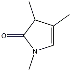 2H-Pyrrol-2-one,1,3-dihydro-1,3,4-trimethyl-(9CI) 구조식 이미지